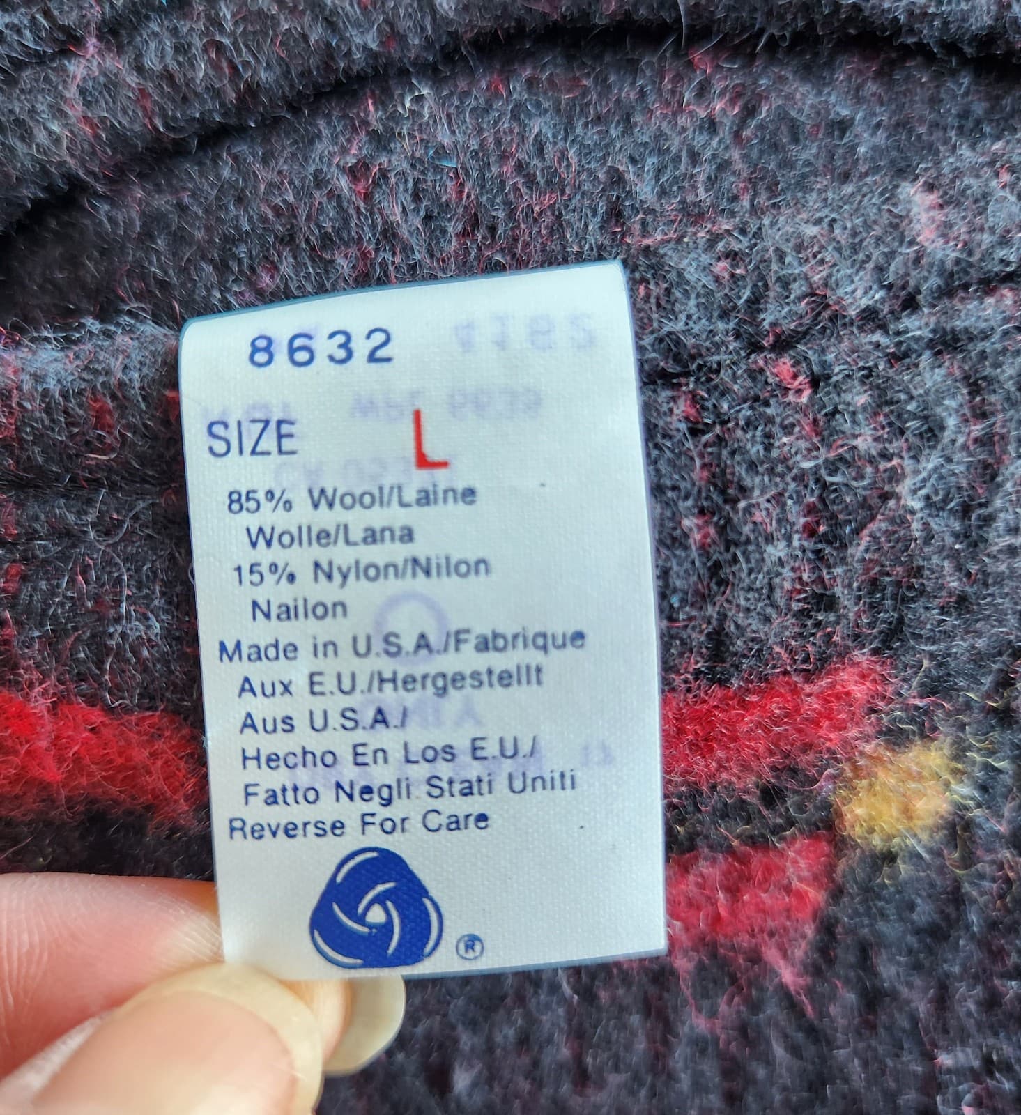 Vintage'80 Woolrich Made in USA Aztec Southwest Wool Leather Trim Vest Women's L - Thumbnail 10