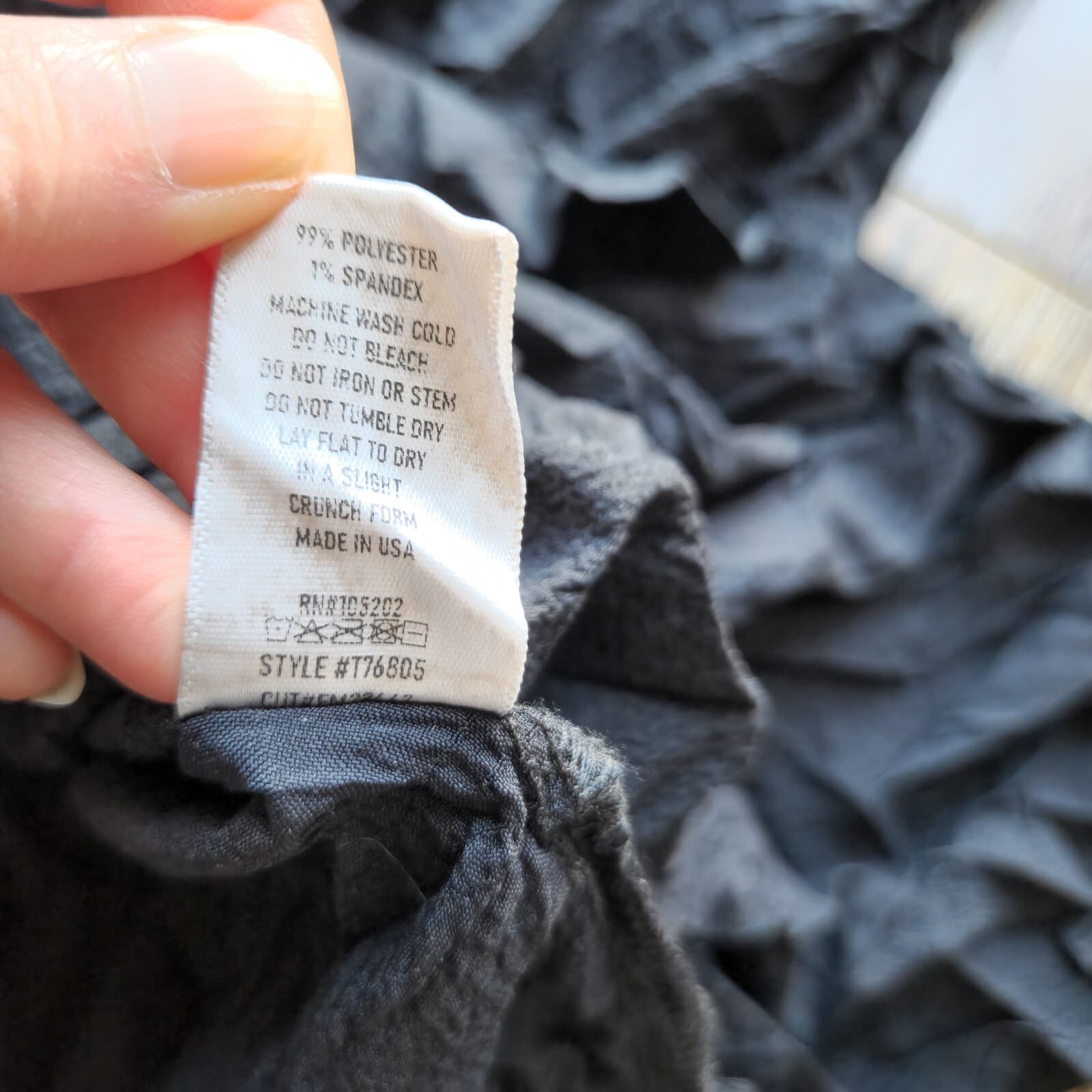 Chalet Et Ceci Leida Black Crinkle Tunic Dress Mockneck Sleeveless Pocket Sz.XS - Thumbnail 14