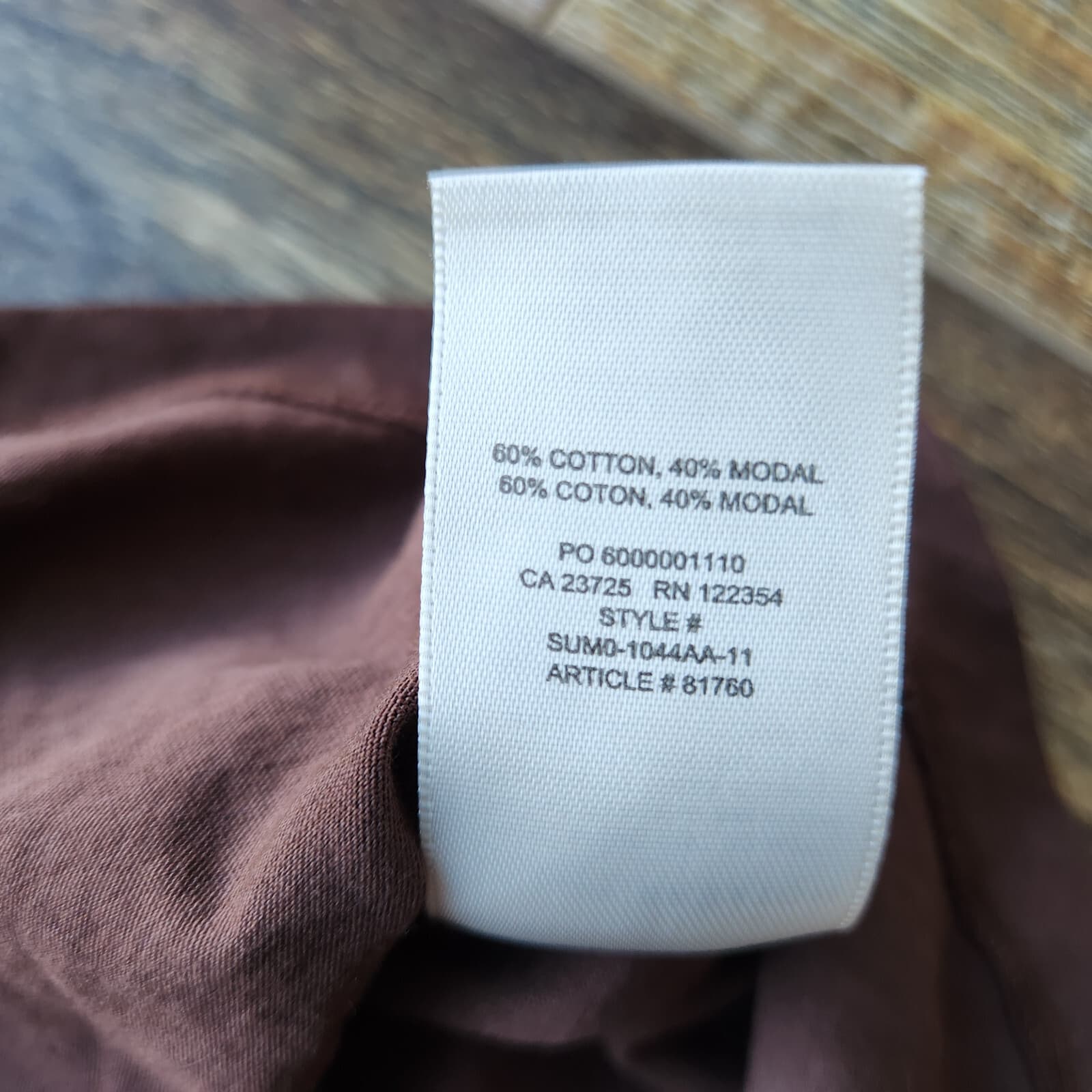 Aritzia The Group Babaton Deep V-Neck Tee-Shirt Short Sleeve Brown Women's 2XS - Thumbnail 7