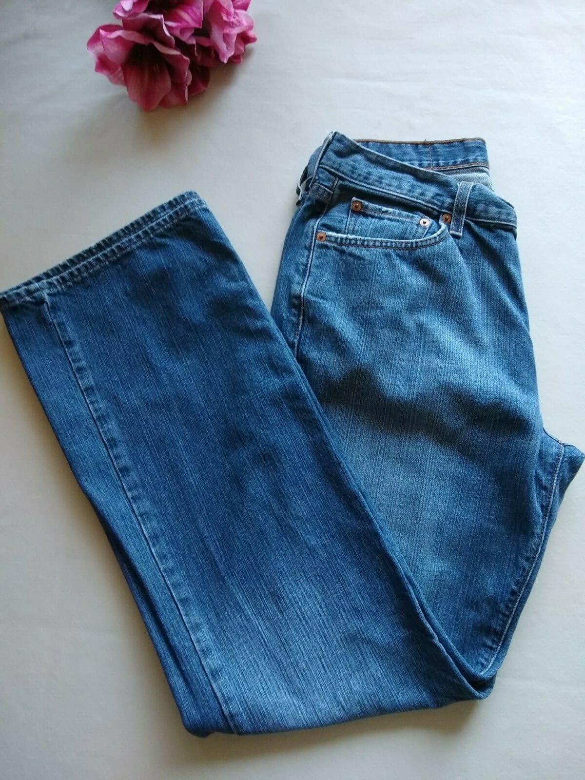 Lucky Brand Dungarees by Gene Montesand Classic Fit Jeans Straight Blue Men 32 - Thumbnail 2