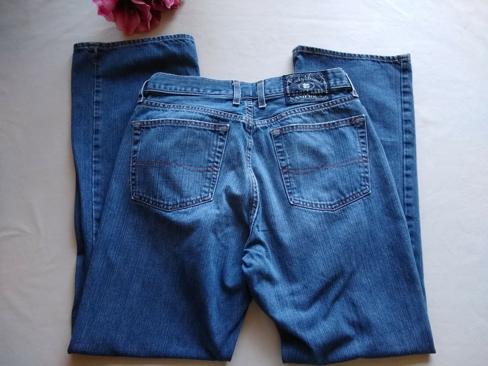 Lucky Brand Dungarees by Gene Montesand Classic Fit Jeans Straight Blue Men 32 - Thumbnail 3