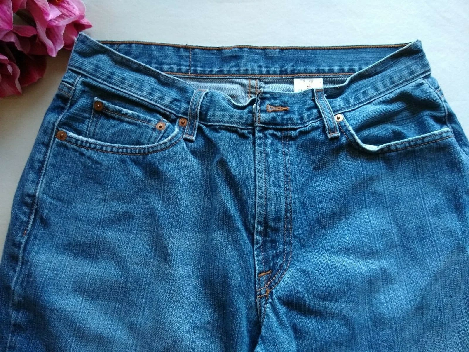 Lucky Brand Dungarees by Gene Montesand Classic Fit Jeans Straight Blue Men 32 - Thumbnail 4
