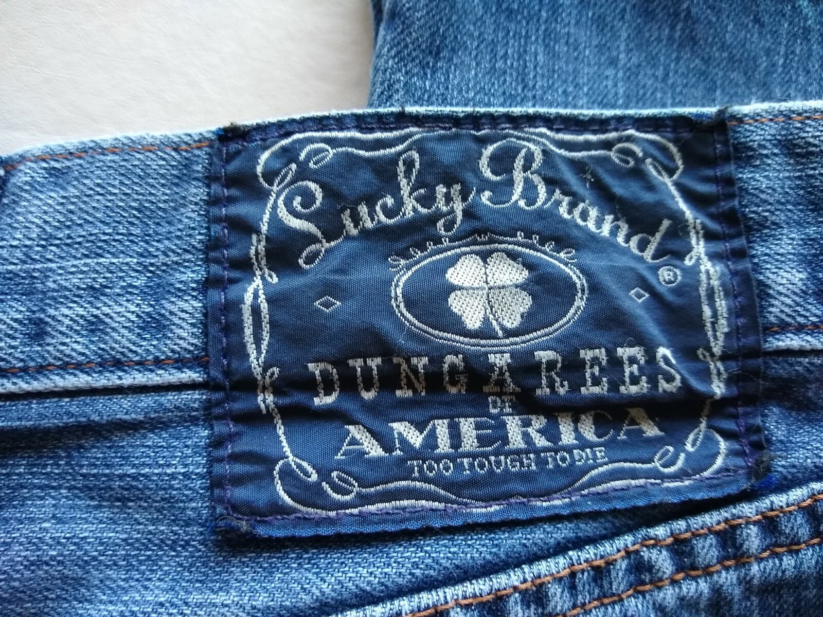 Lucky Brand Dungarees by Gene Montesand Classic Fit Jeans Straight Blue Men 32 - Thumbnail 6