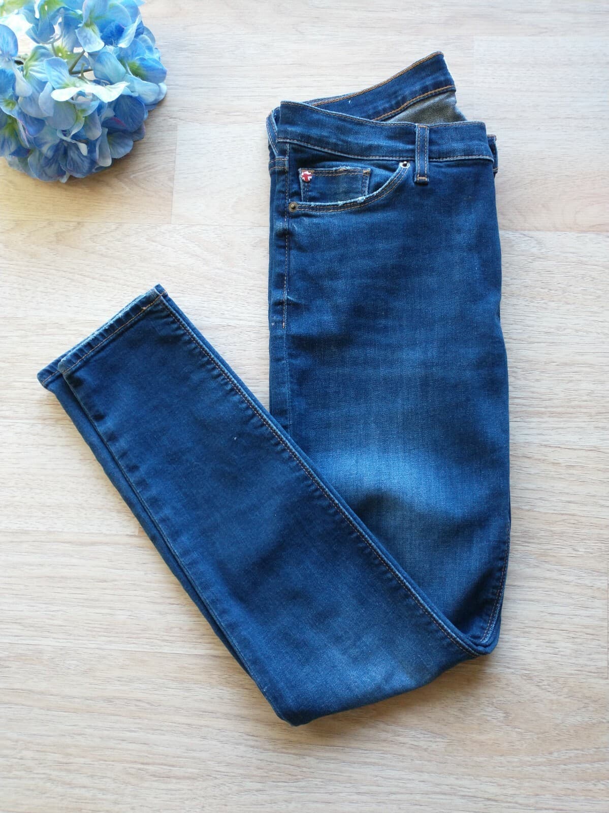 Hudson Jeans Krista Super Skinny Women Jeans High Rise Medium Wash Blue Sz.28 - Thumbnail 3