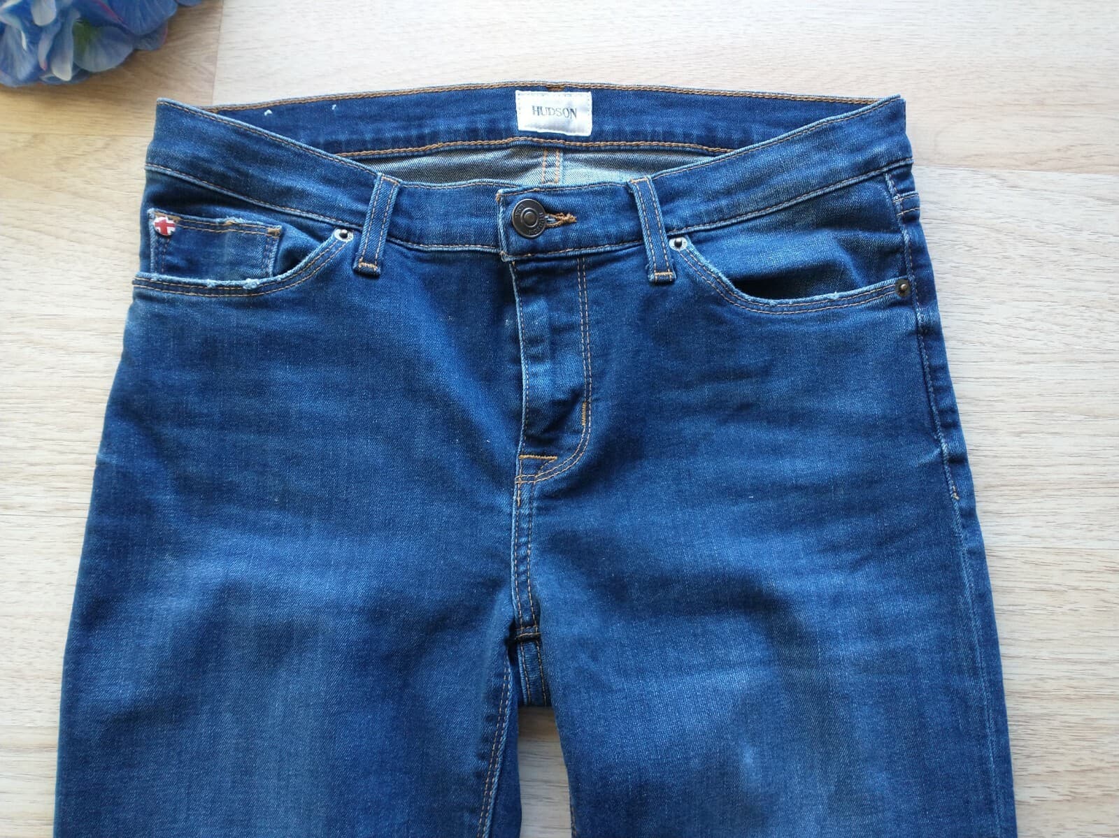 Hudson Jeans Krista Super Skinny Women Jeans High Rise Medium Wash Blue Sz.28 - Thumbnail 5