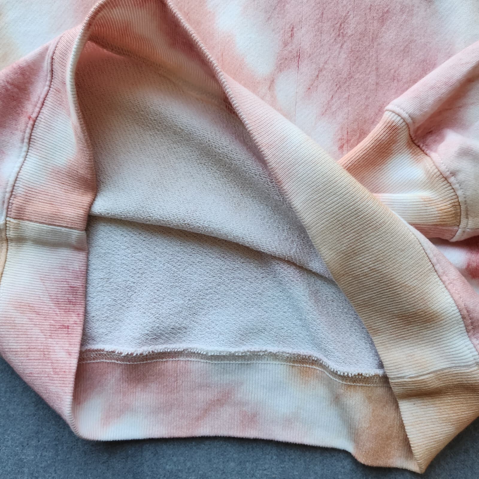 Rails $138 Ramona Sunset Tie-Dye Terry Knit Sweatshirt Crew-Neck Pink Women's M - Thumbnail 8