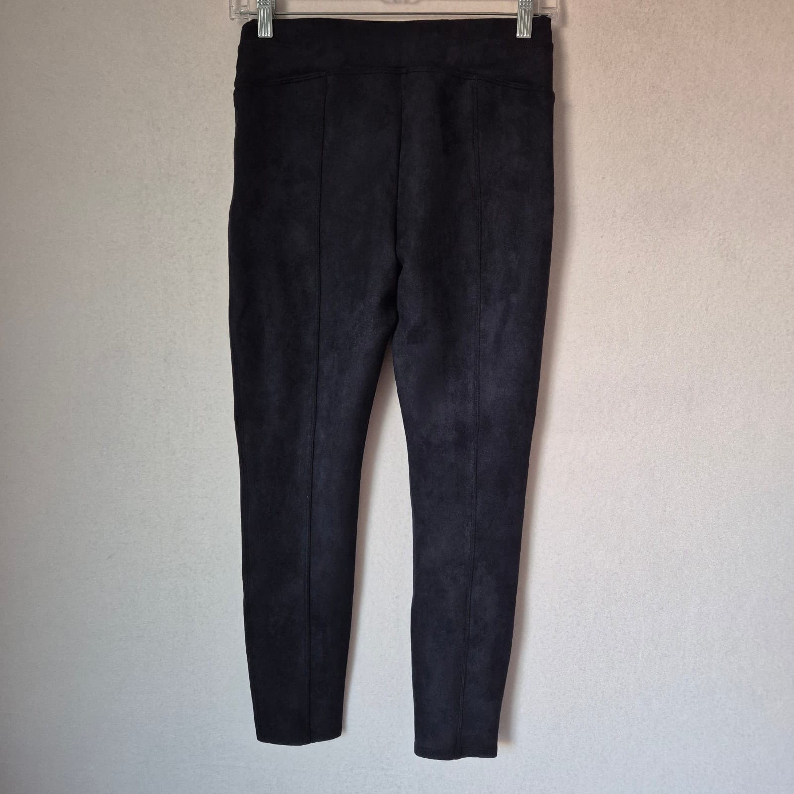 NWT SPANX Faux Suede Ankle Legging Seamed Pull-On Stretch Classic Navy Sz.S - Thumbnail 5