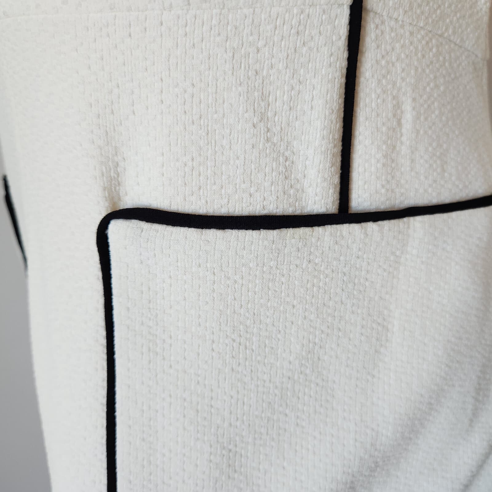 NWT C/MEO Collective Greatest Love Cocktail Evening Dress Sleeveless Cream Sz.M - Thumbnail 5