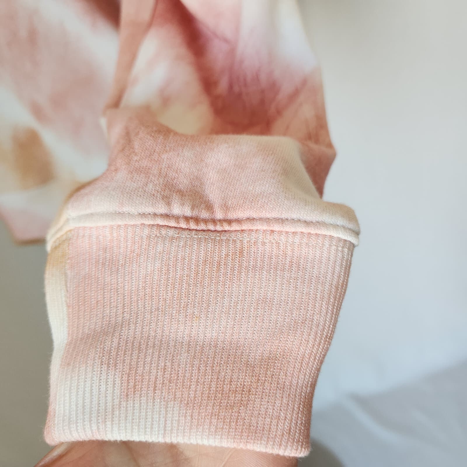 Rails $138 Ramona Sunset Tie-Dye Terry Knit Sweatshirt Crew-Neck Pink Women's M - Thumbnail 5