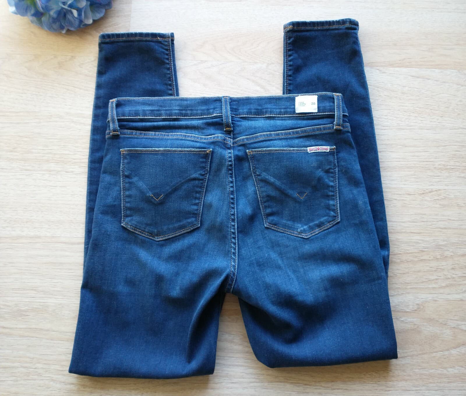 Hudson Jeans Krista Super Skinny Women Jeans High Rise Medium Wash Blue Sz.28 - Thumbnail 8