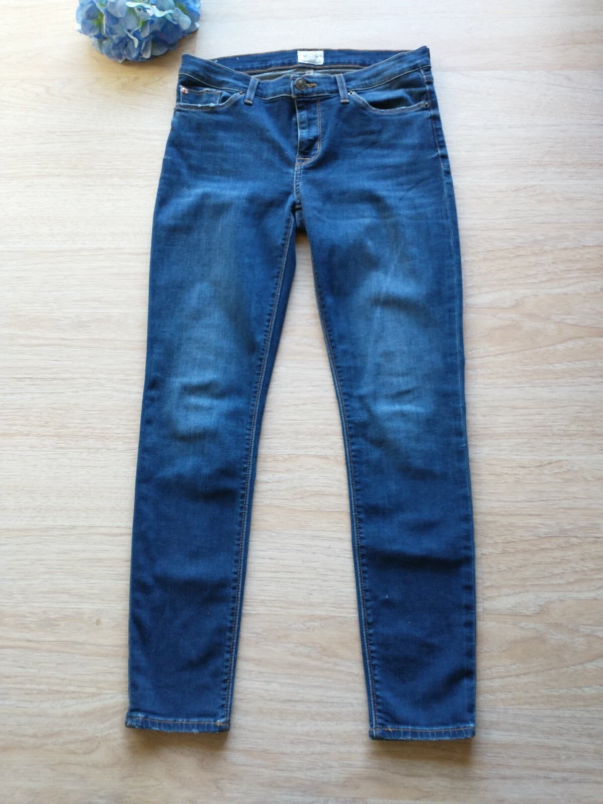 Hudson Jeans Krista Super Skinny Women Jeans High Rise Medium Wash Blue Sz.28 - Thumbnail 2