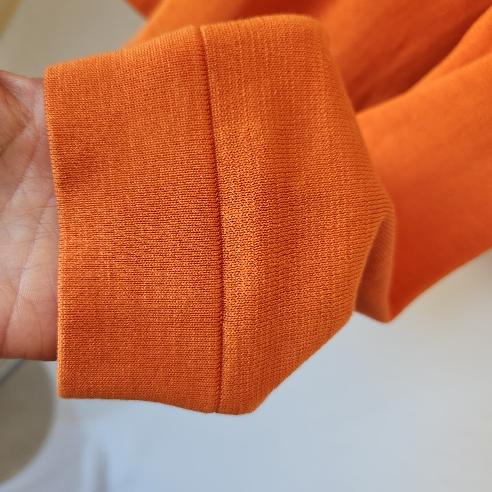 Peter Millar Silk Cotton Blend Crew Neck Sweater Pullover Pocket Orange Men's M - Thumbnail 4