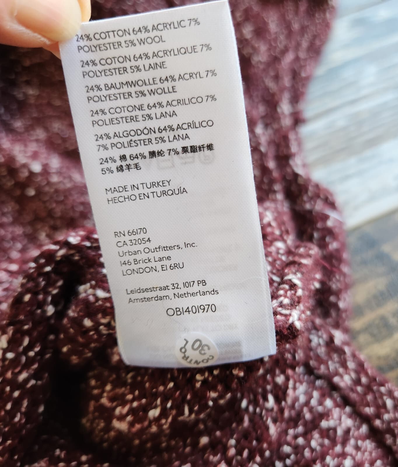 NWT Anthropologie Flowy Midi Sweater Dress Sleeveless Turtle Neck Red Wine Sz.M - Thumbnail 16