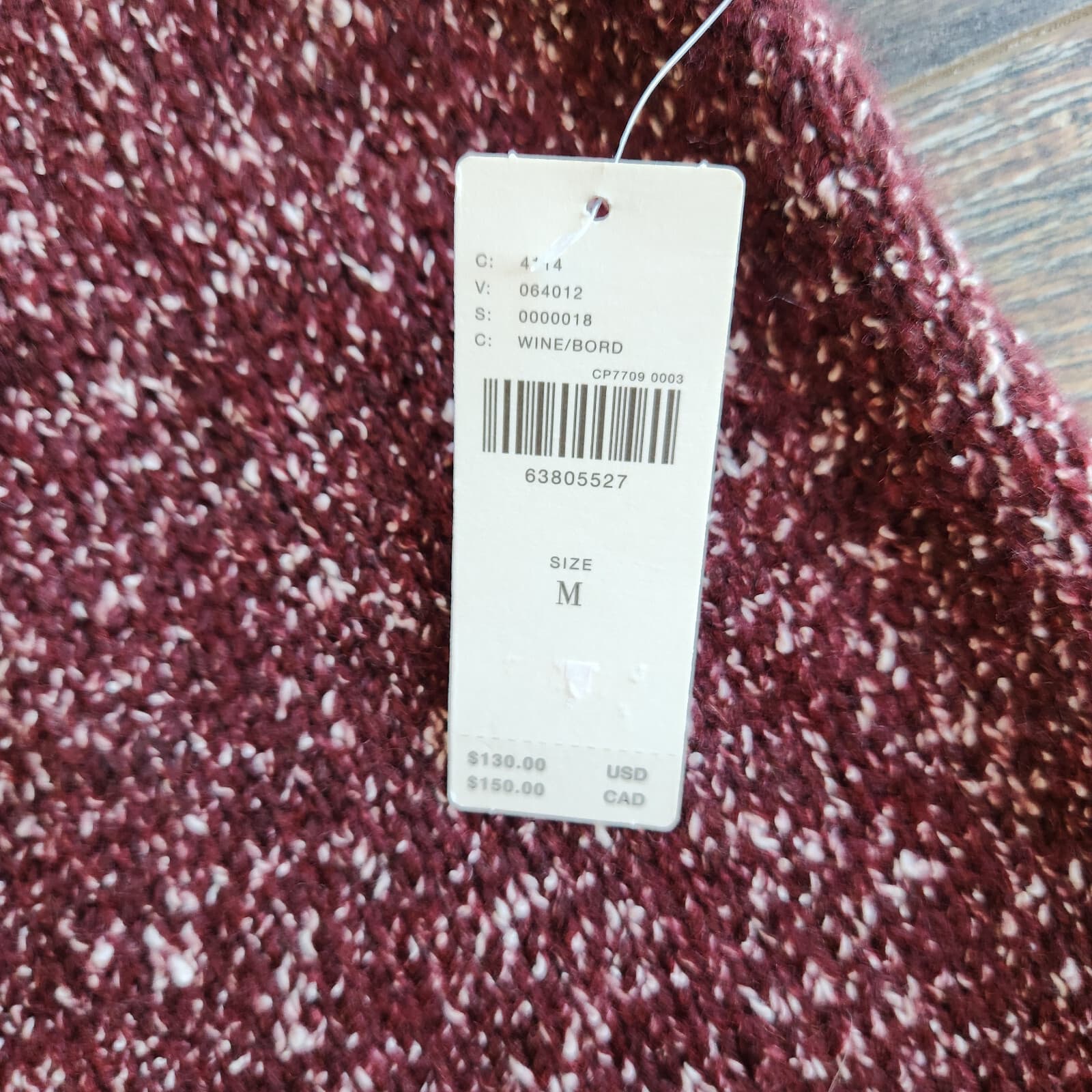 NWT Anthropologie Flowy Midi Sweater Dress Sleeveless Turtle Neck Red Wine Sz.M - Thumbnail 13