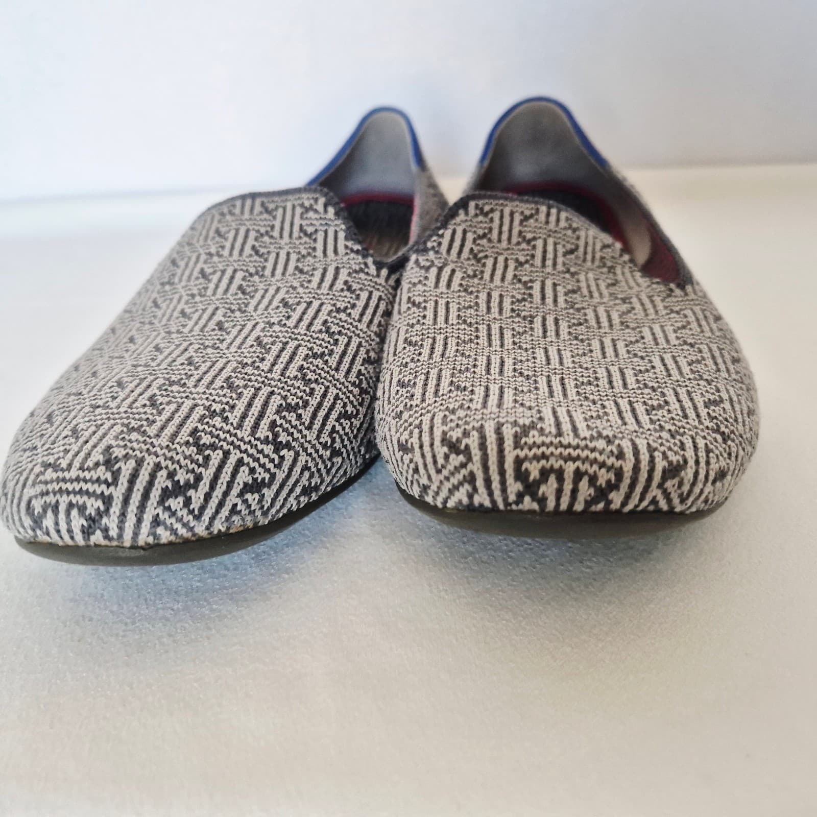 Rothy's The Loafer Retired Charcoal Grid Pattern Slip-On Comfort Women's US11 - Thumbnail 7