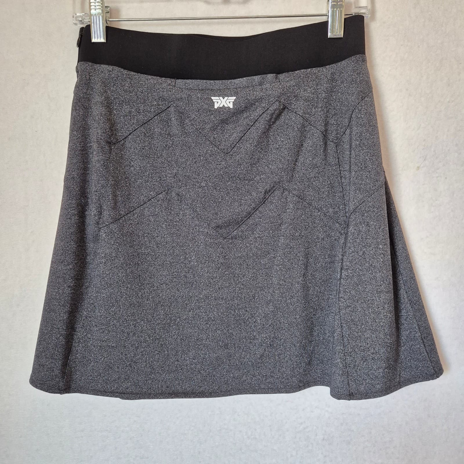 PXG Parsons Xtreme Golf Made in Korea Golf Skort Side-Zipper Pocket Grey Women S - Thumbnail 3