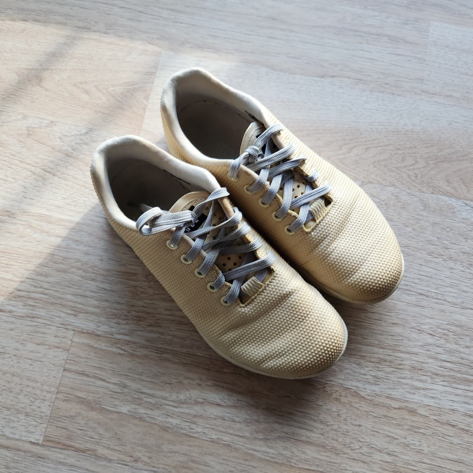 Nobull Super Fabric Vanilla Trainer Sneakers Lace-Up Yellow Unisex US M8 W9.5 - Thumbnail 3
