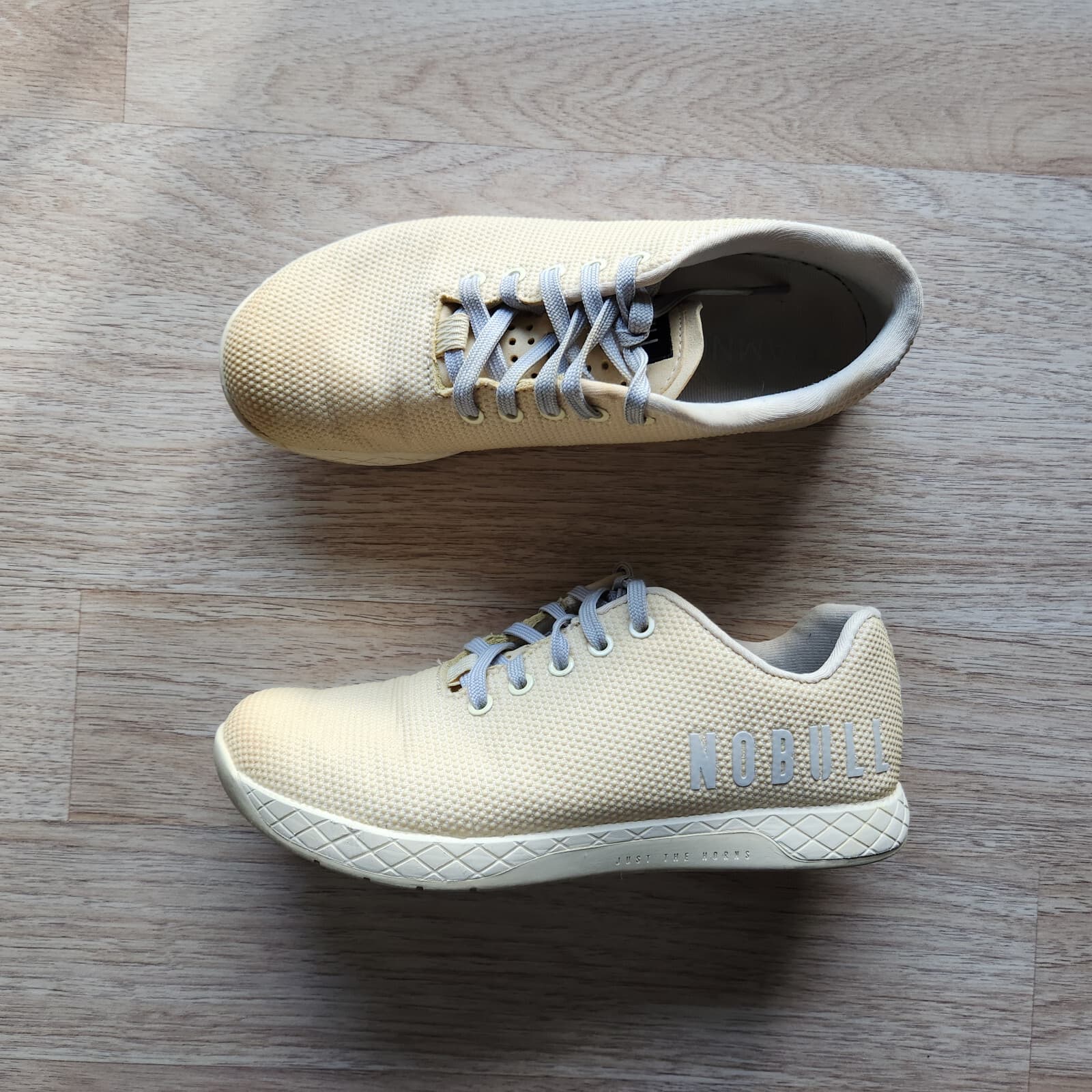 Nobull Super Fabric Vanilla Trainer Sneakers Lace-Up Yellow Unisex US M8 W9.5 - Thumbnail 4