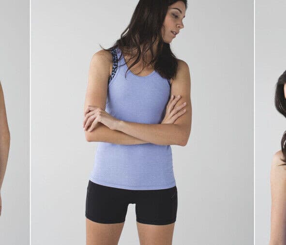Lululemon Inspiration Sports Tank Top Built In Bra Purple Leopard Spotted Sz.6 - Thumbnail 2