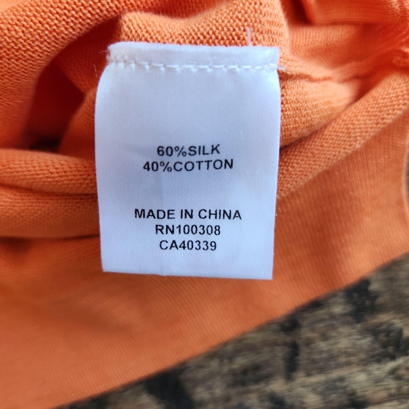 Peter Millar Silk Cotton Blend Crew Neck Sweater Pullover Pocket Orange Men's M - Thumbnail 7