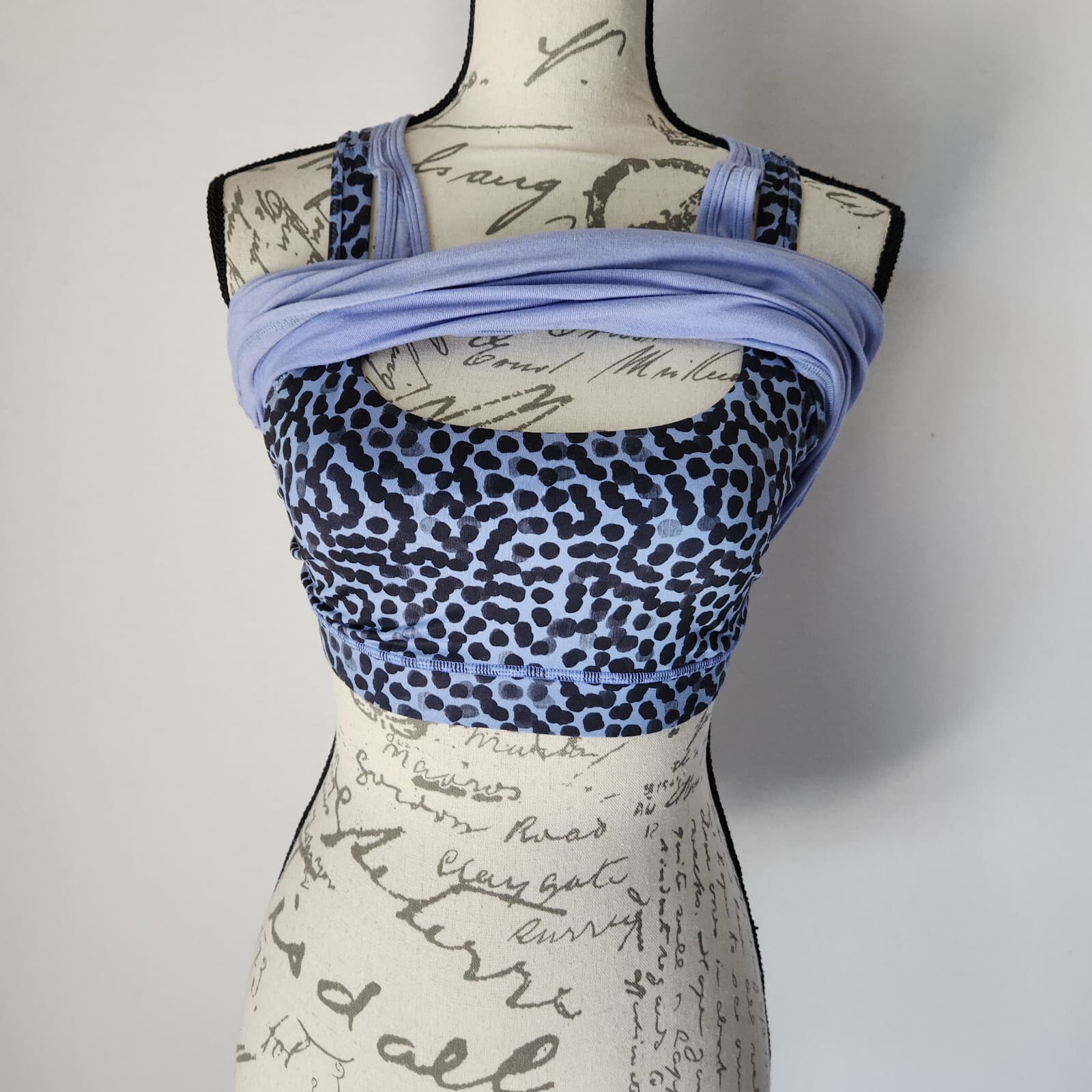 Lululemon Inspiration Sports Tank Top Built In Bra Purple Leopard Spotted Sz.6 - Thumbnail 4