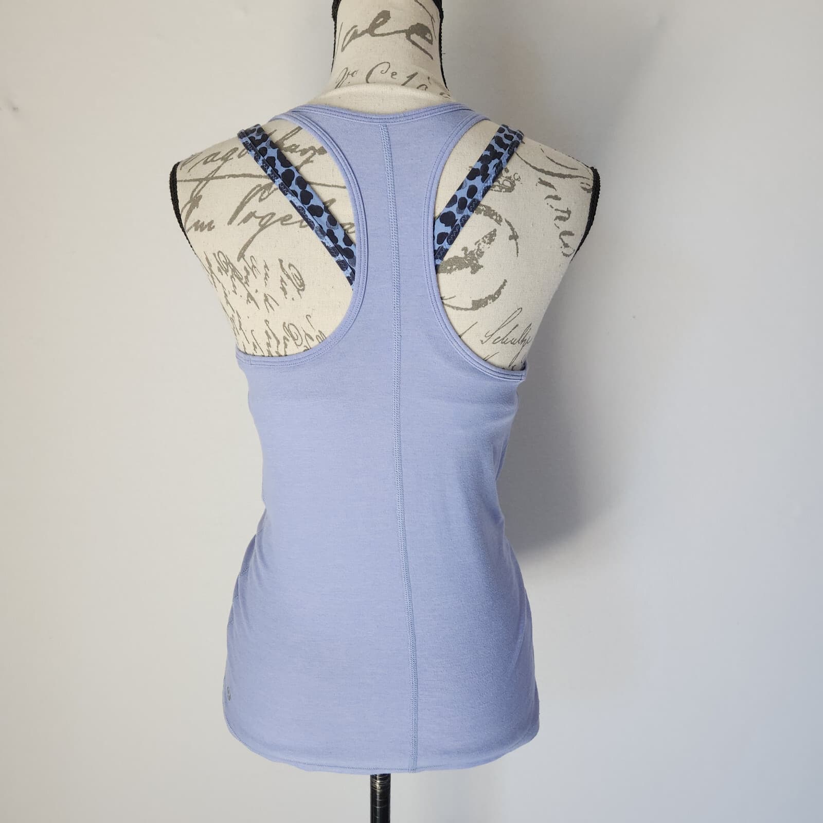 Lululemon Inspiration Sports Tank Top Built In Bra Purple Leopard Spotted Sz.6 - Thumbnail 8