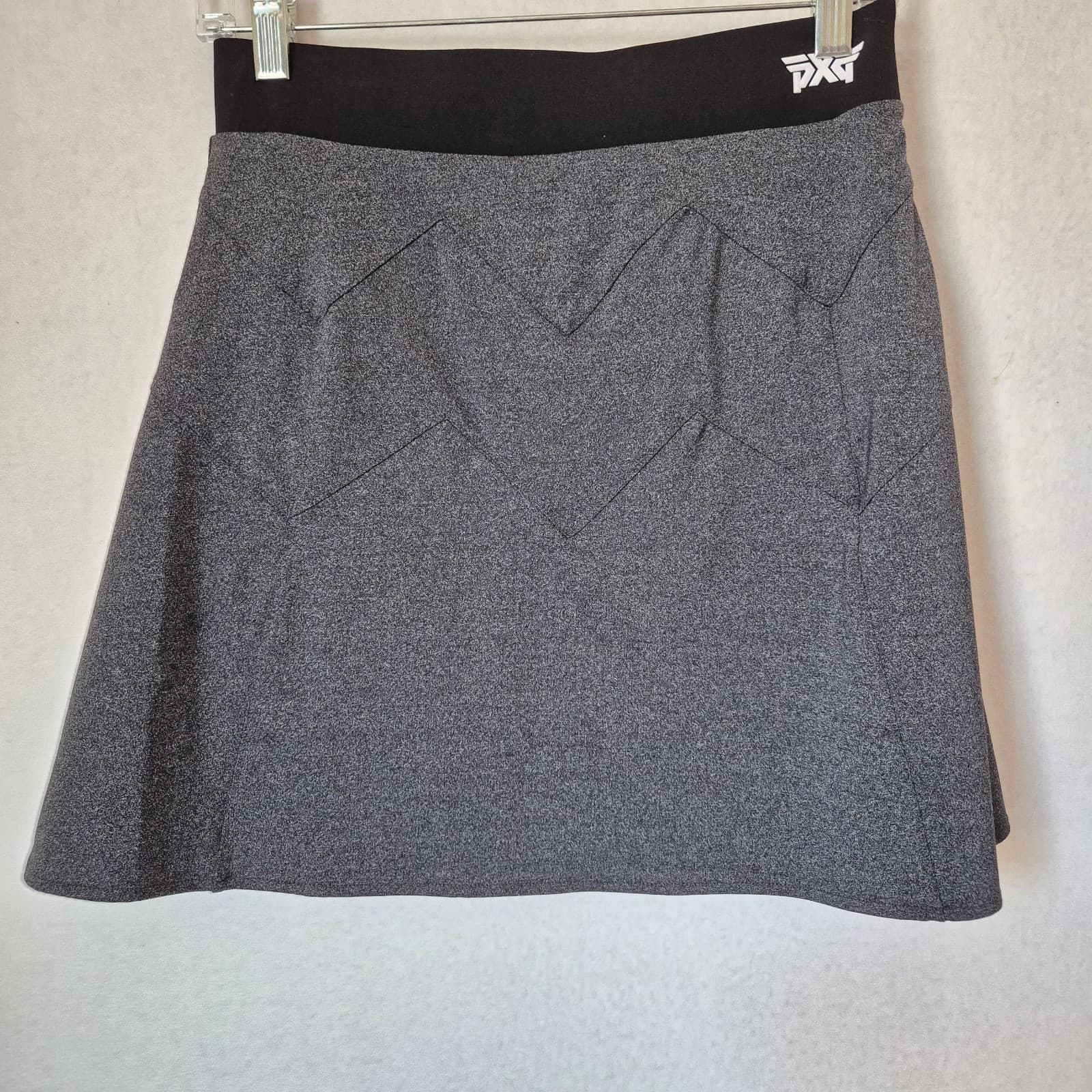 PXG Parsons Xtreme Golf Made in Korea Golf Skort Side-Zipper Pocket Grey Women S - Thumbnail 2