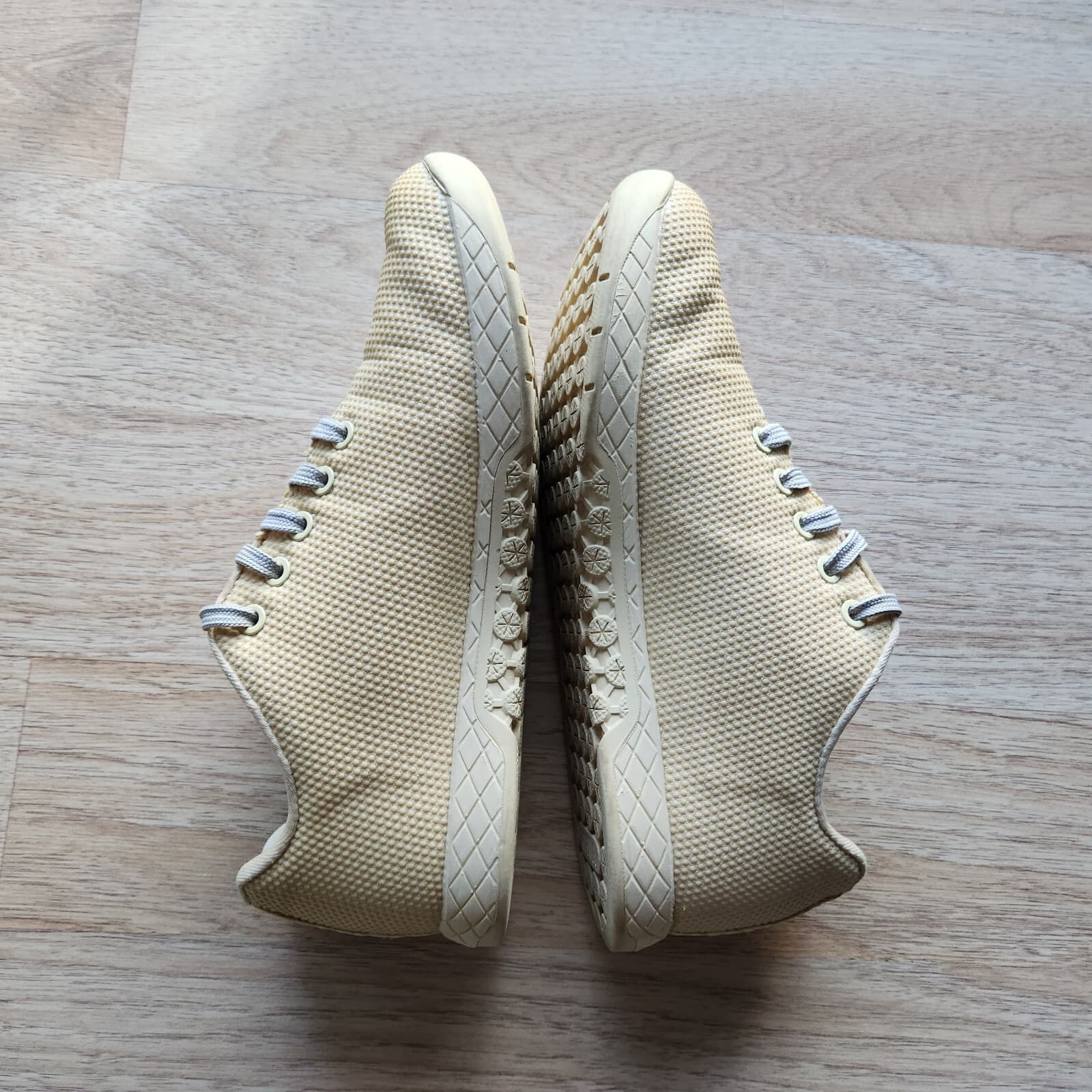Nobull Super Fabric Vanilla Trainer Sneakers Lace-Up Yellow Unisex US M8 W9.5 - Thumbnail 6