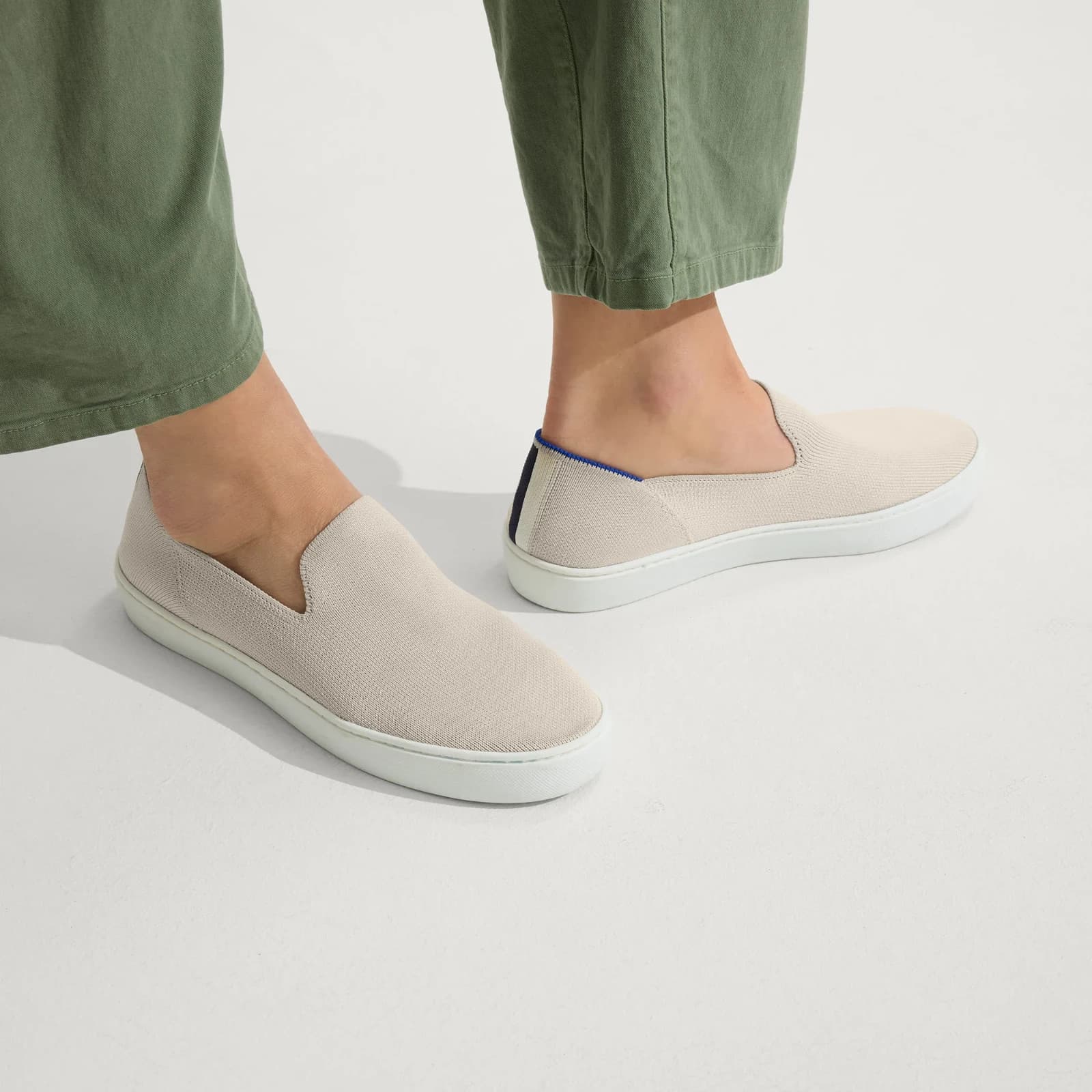 Rothy's The Original Slip-On Sneaker Comfort Soft Flexible Knit Grey Women's 9 - Thumbnail 3