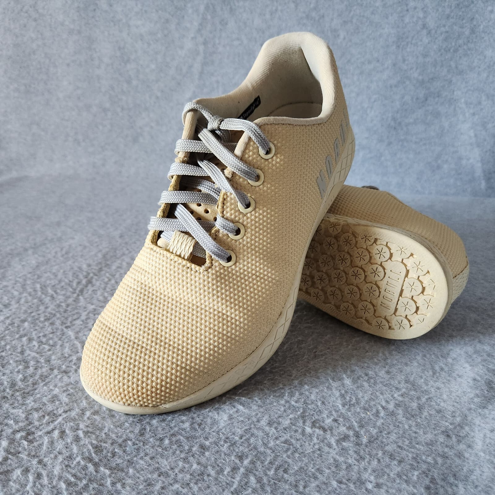 Nobull Super Fabric Vanilla Trainer Sneakers Lace-Up Yellow Unisex US M8 W9.5 - Thumbnail 7