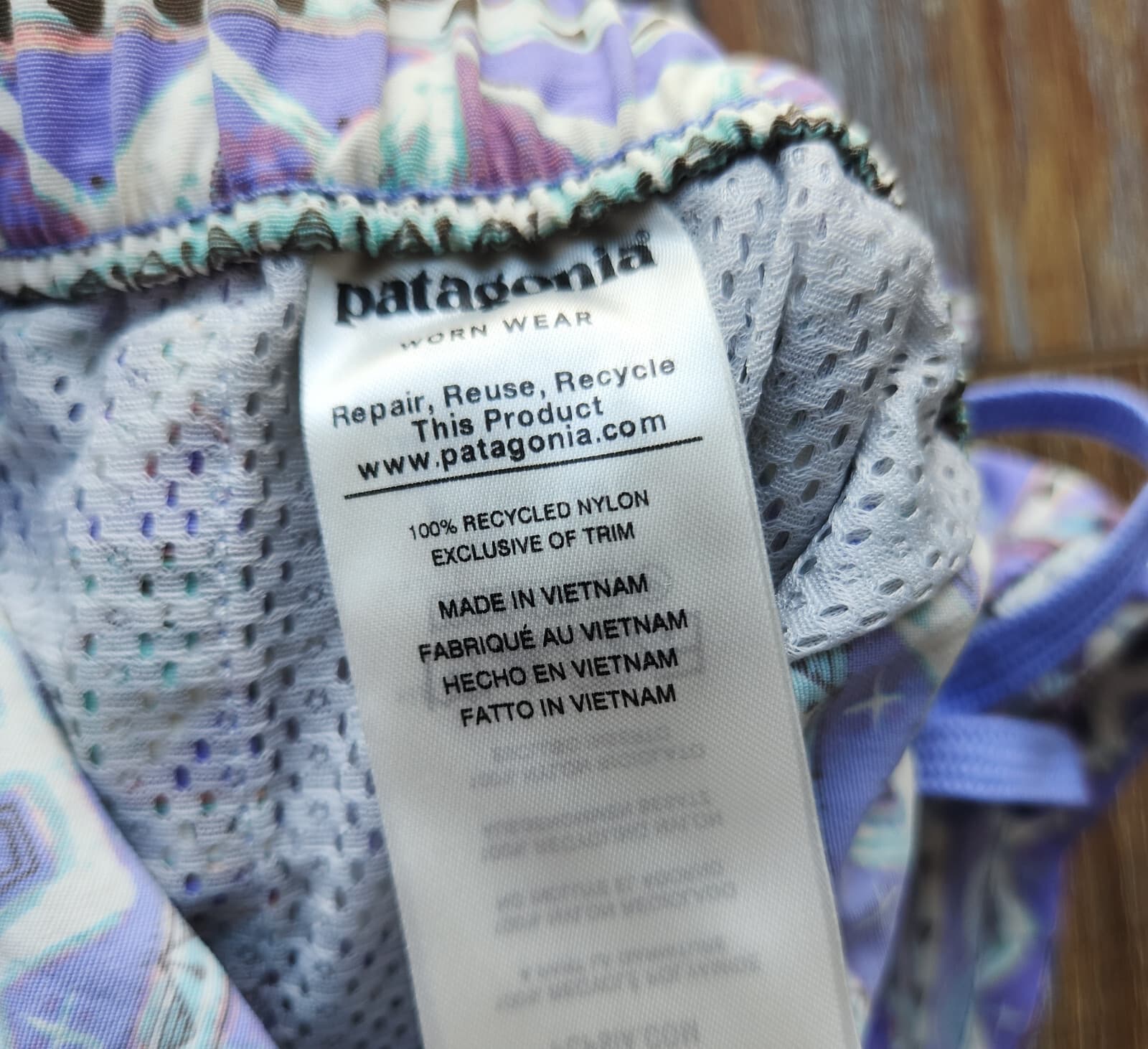 Patagonia Barely Baggie 2.5" Shorts Pocket Valengeo Light Violet Blue Women's M - Thumbnail 11