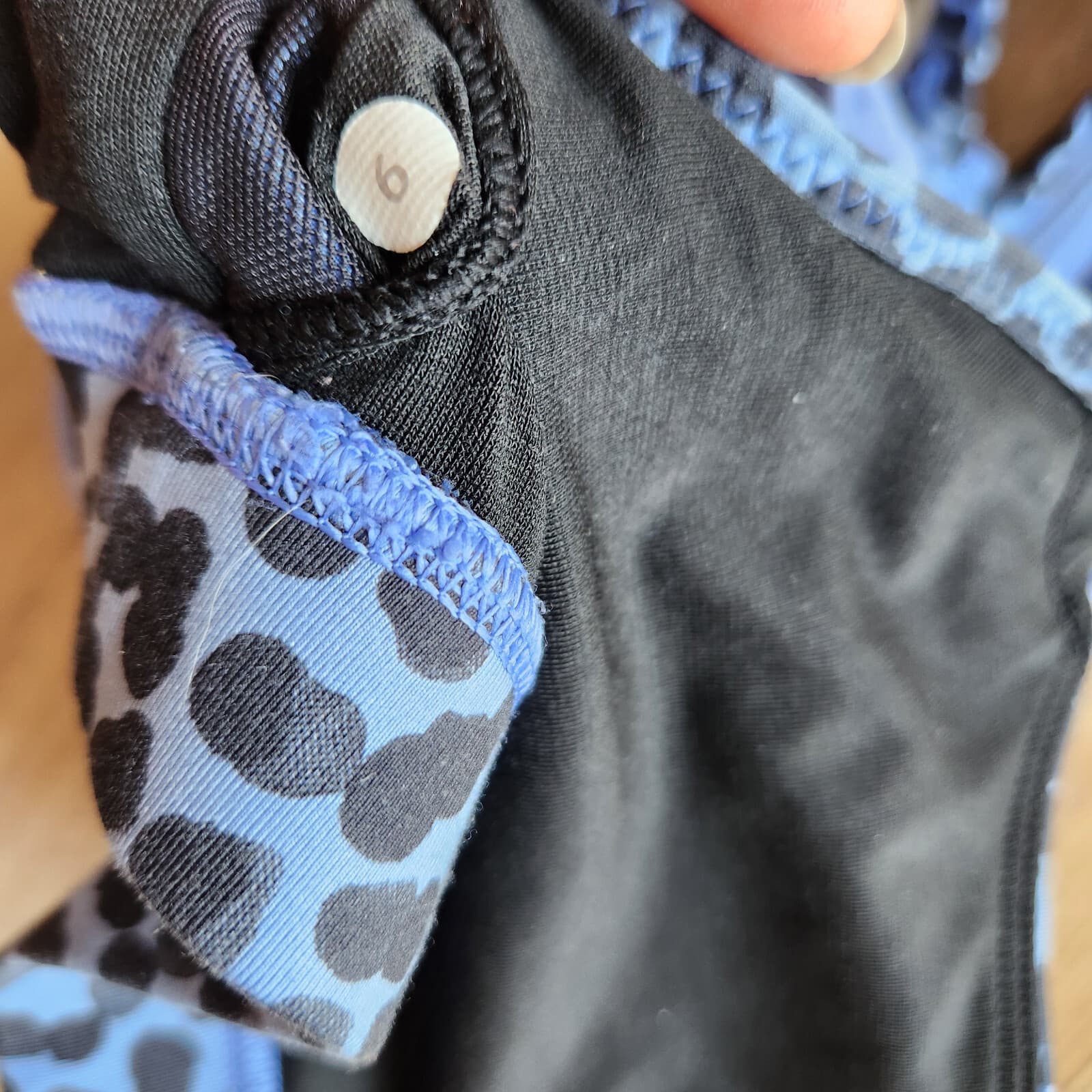 Lululemon Inspiration Sports Tank Top Built In Bra Purple Leopard Spotted Sz.6 - Thumbnail 12