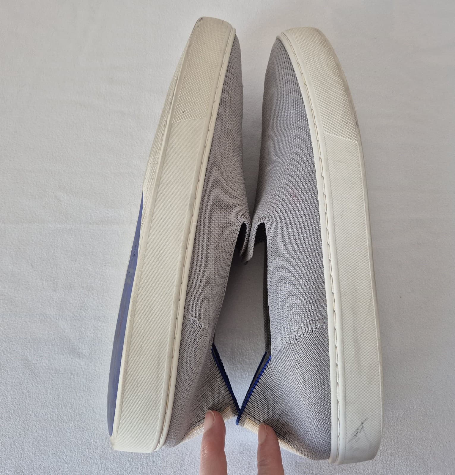 Rothy's The Original Slip-On Sneaker Comfort Soft Flexible Knit Grey Women's 9 - Thumbnail 6