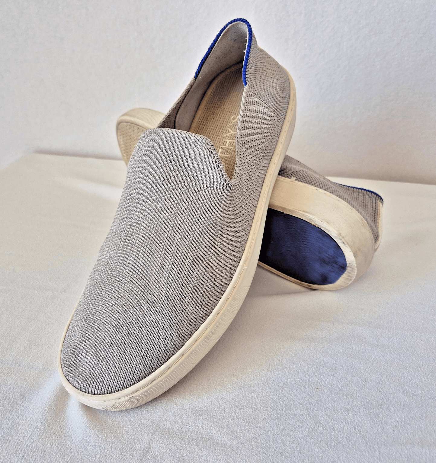 Rothy's The Original Slip-On Sneaker Comfort Soft Flexible Knit Grey Women's 9 - Thumbnail 2