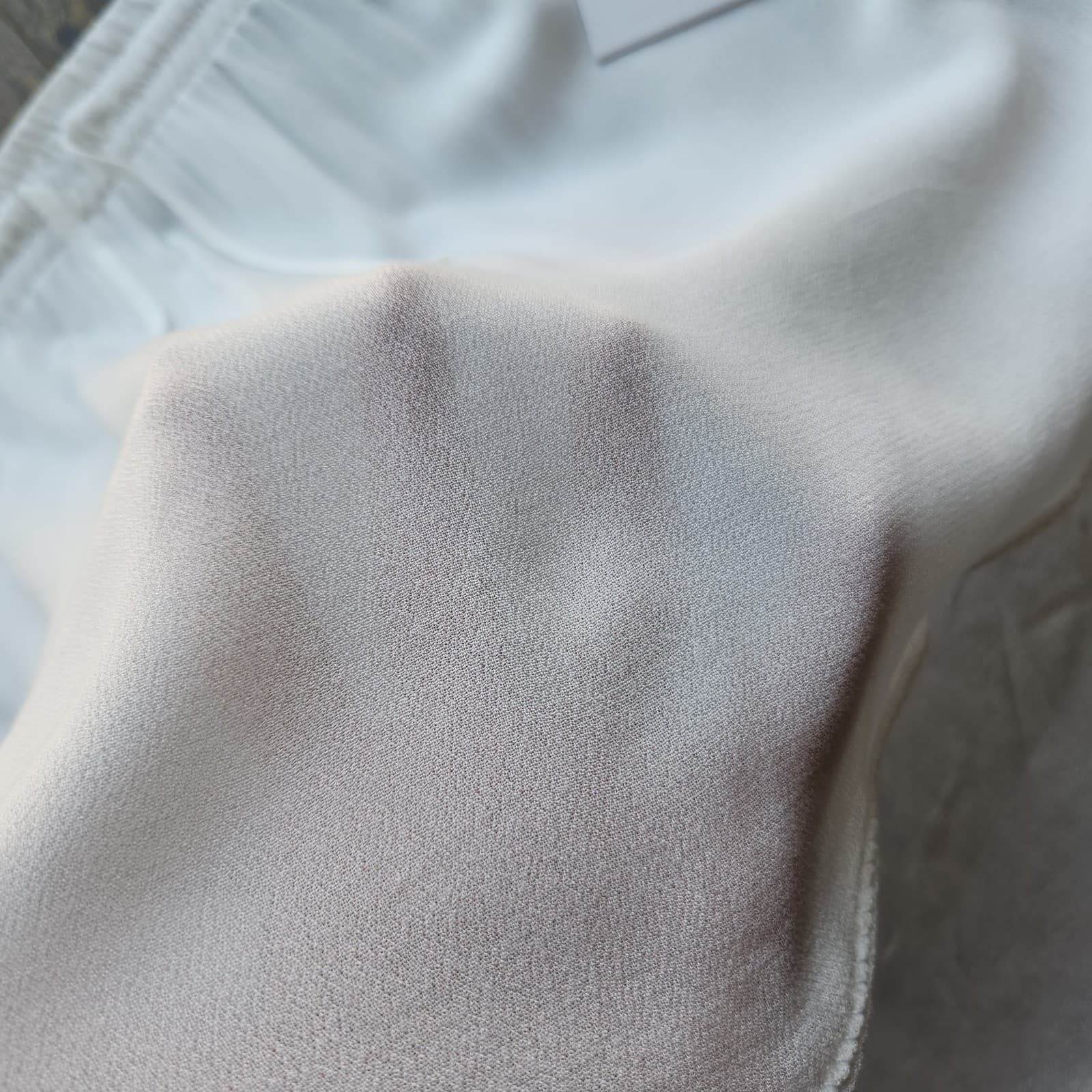 NWT One Teaspoon Vagabond Mini Skirt Elastic Waist Drawstring Viscose White Sz.L - Thumbnail 5