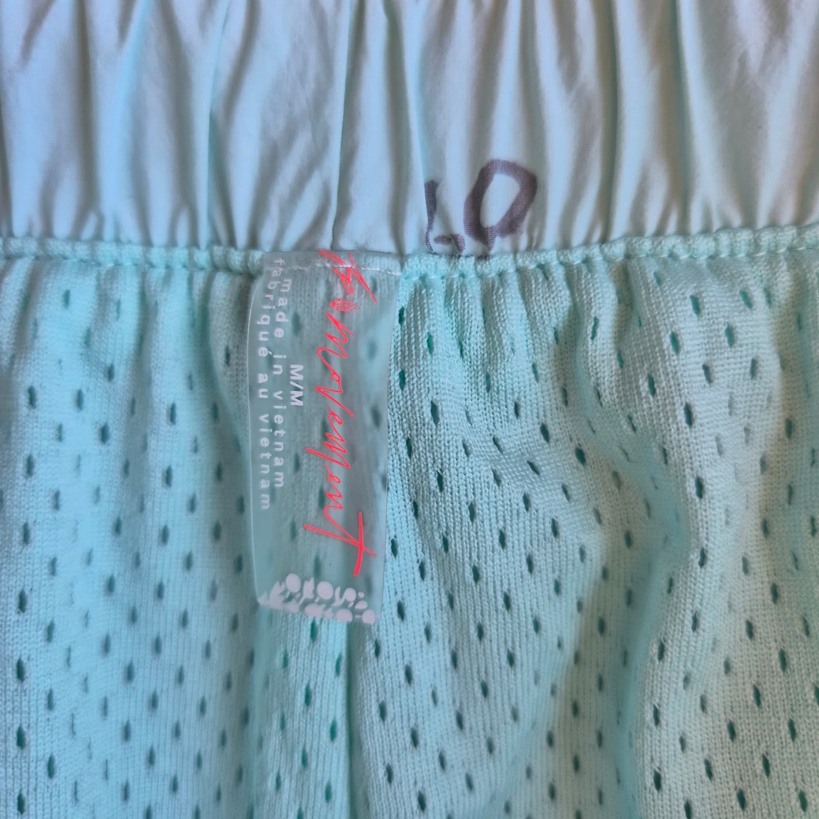 Free People Movement Break It Down Cargo Shorts Elastic Waist Mint Green Women M - Thumbnail 11