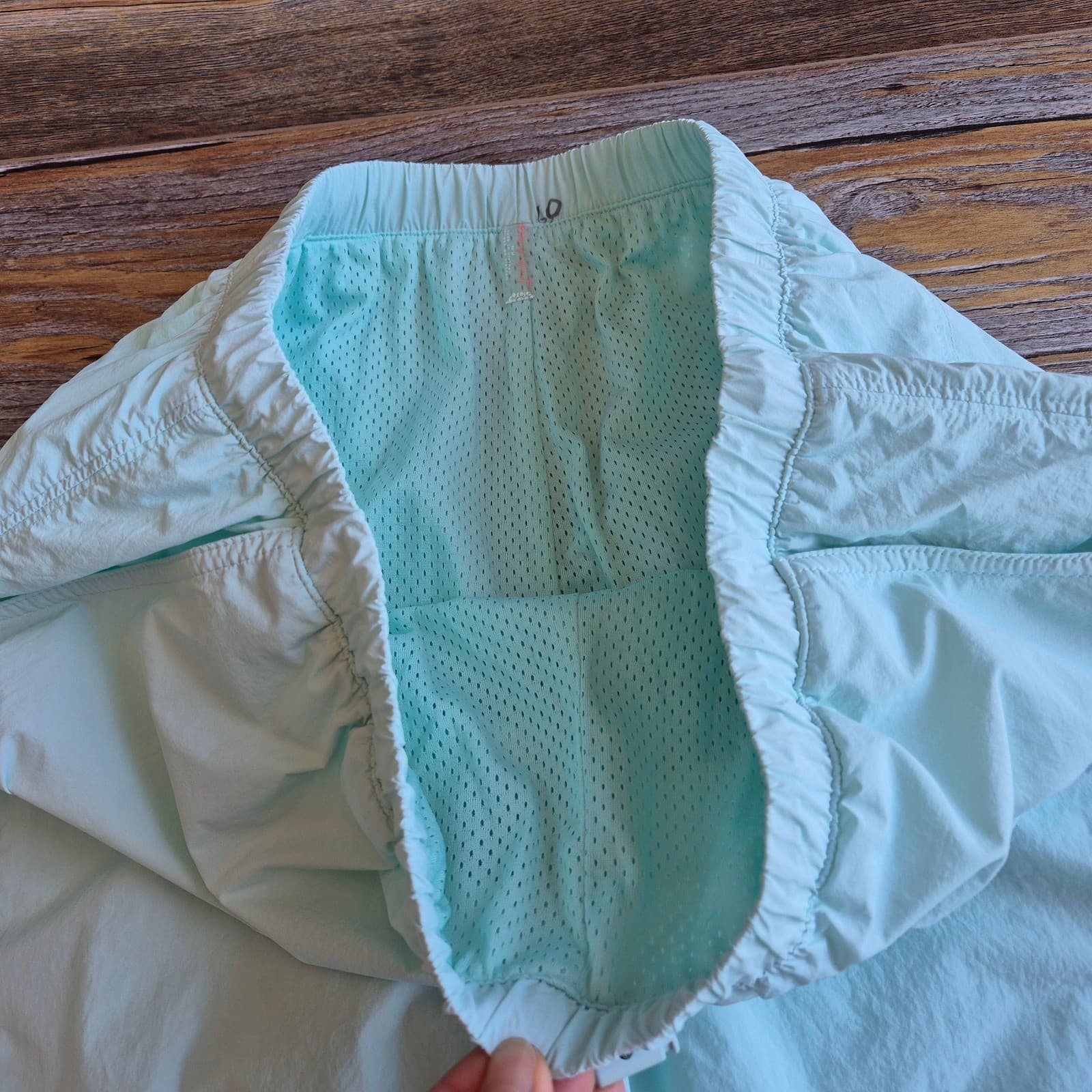 Free People Movement Break It Down Cargo Shorts Elastic Waist Mint Green Women M - Thumbnail 10