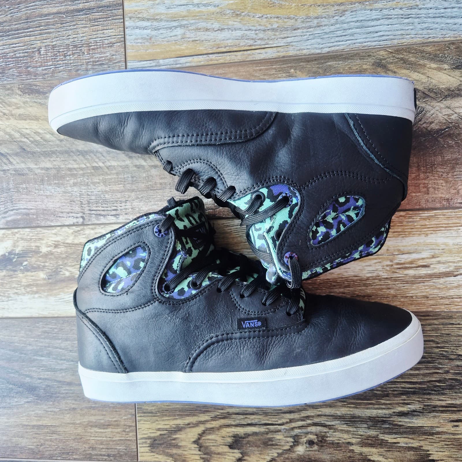 Vans OTW Collection Holiday 2013 Bushwick Leopard Camo Hi-Top Sneakers Men's US9 - Thumbnail 10