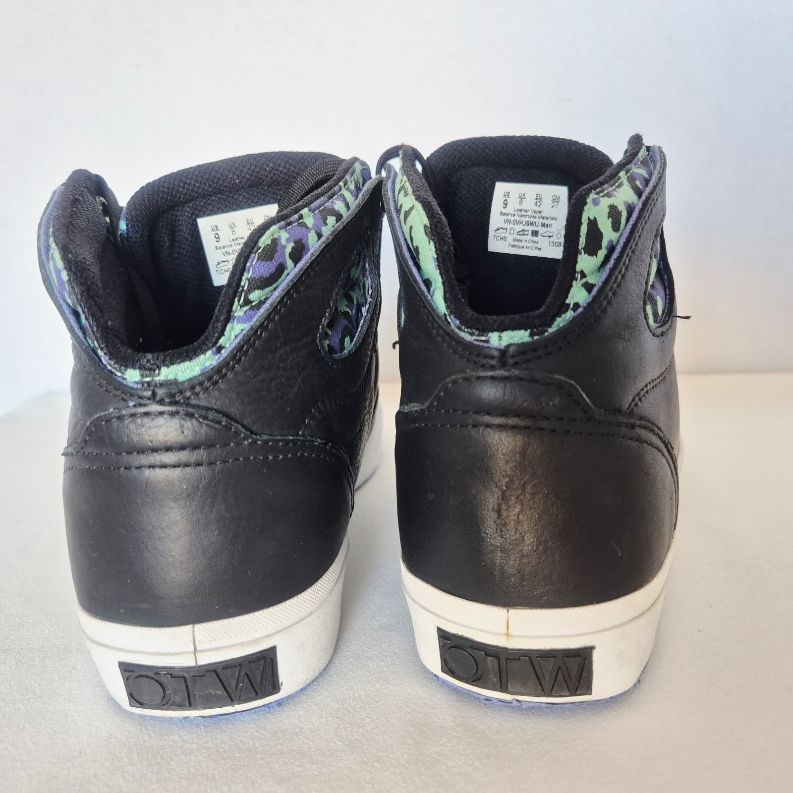 Vans OTW Collection Holiday 2013 Bushwick Leopard Camo Hi-Top Sneakers Men's US9 - Thumbnail 5