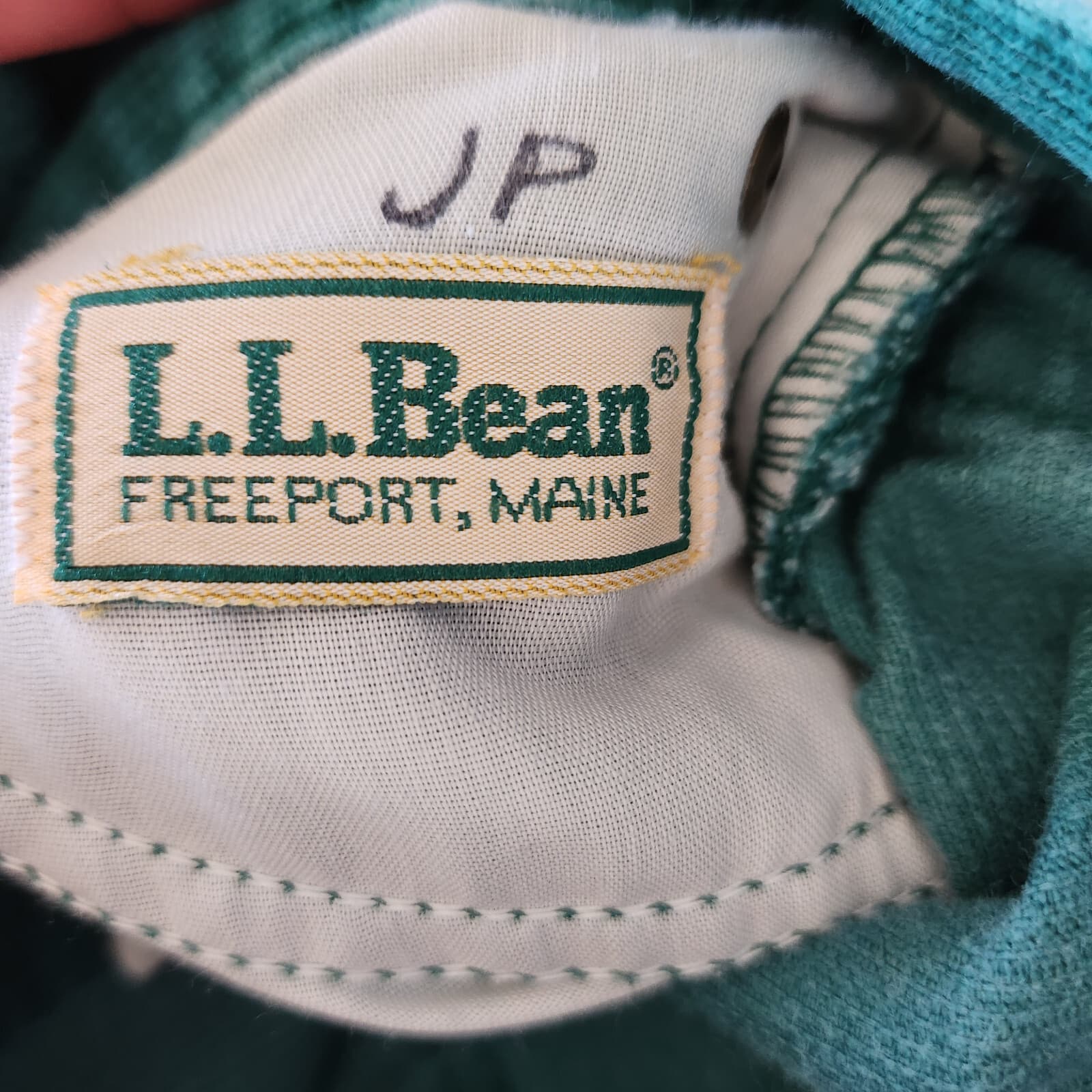 Vintage L.L.Bean Corduroy A-Line Skirt Women Sz.8 Pocket Zip Green Made in USA - Thumbnail 7