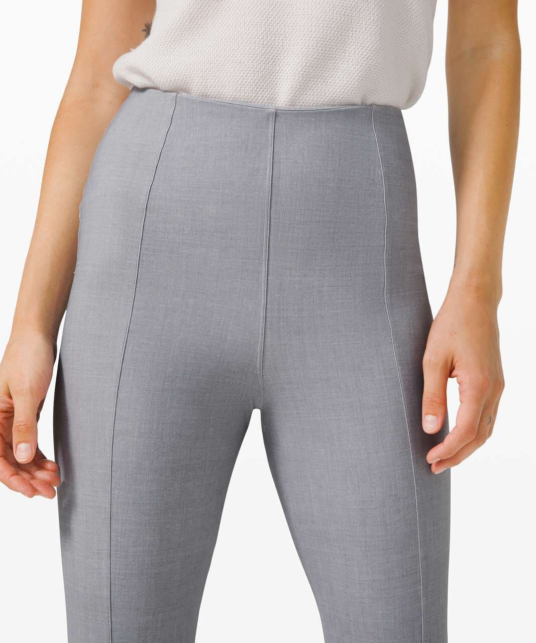 NWT Lululemon Here To There HR Pants 7/8 Wrinkle Free Stretch Grey Womens 4 $128 - Thumbnail 9