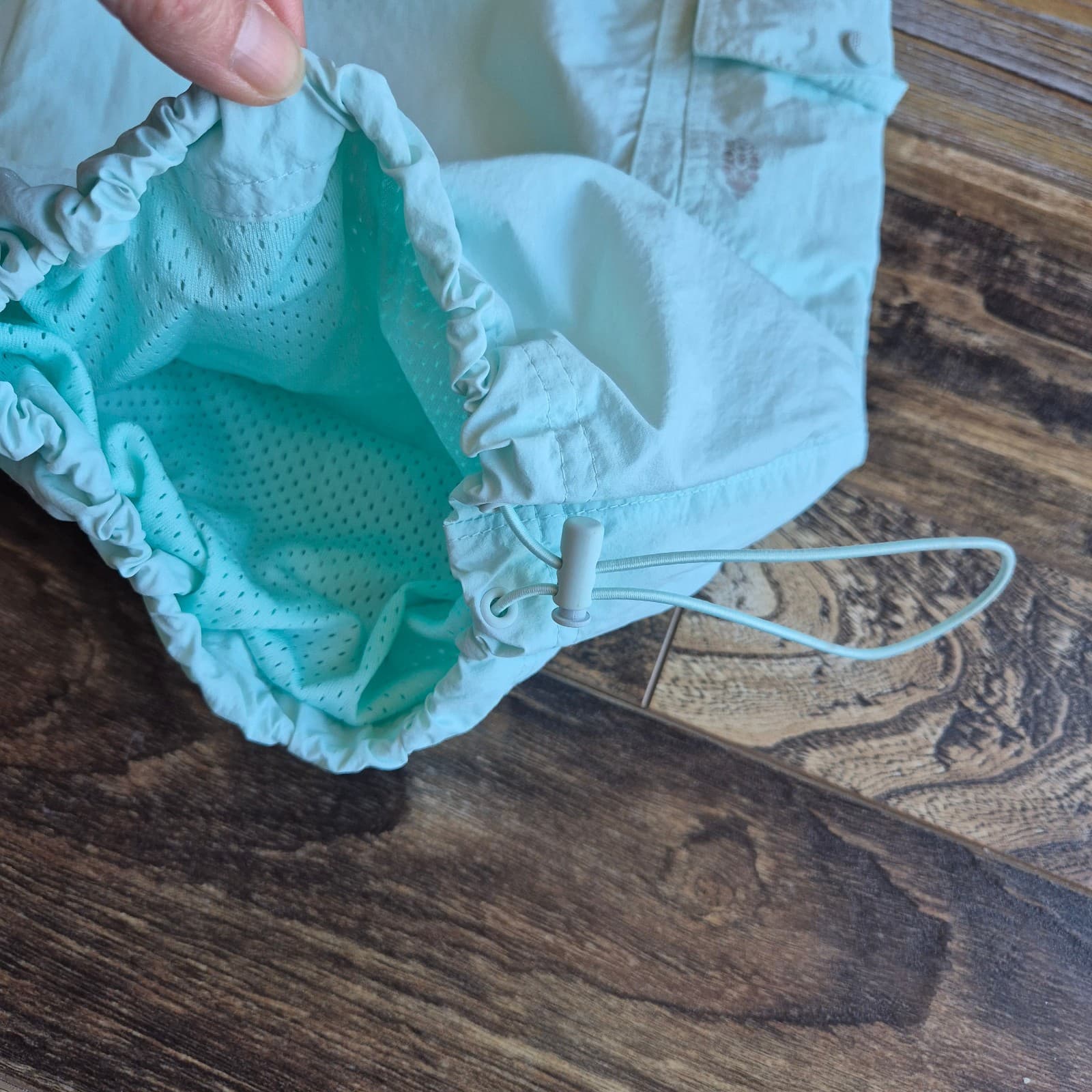 Free People Movement Break It Down Cargo Shorts Elastic Waist Mint Green Women M - Thumbnail 8