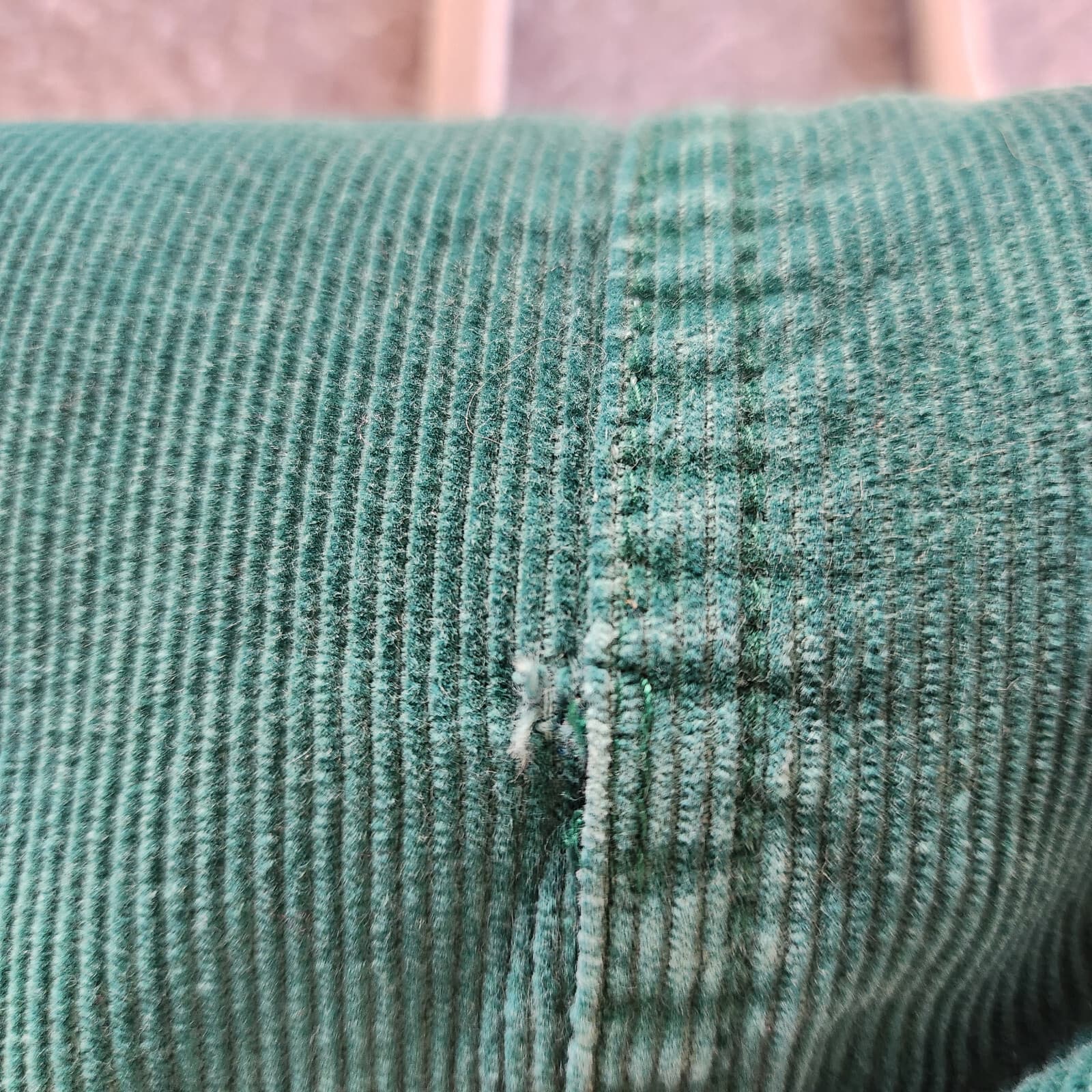 Vintage L.L.Bean Corduroy A-Line Skirt Women Sz.8 Pocket Zip Green Made in USA - Thumbnail 8