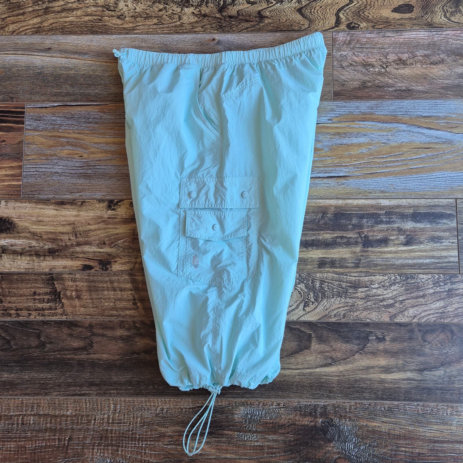 Free People Movement Break It Down Cargo Shorts Elastic Waist Mint Green Women M - Thumbnail 5