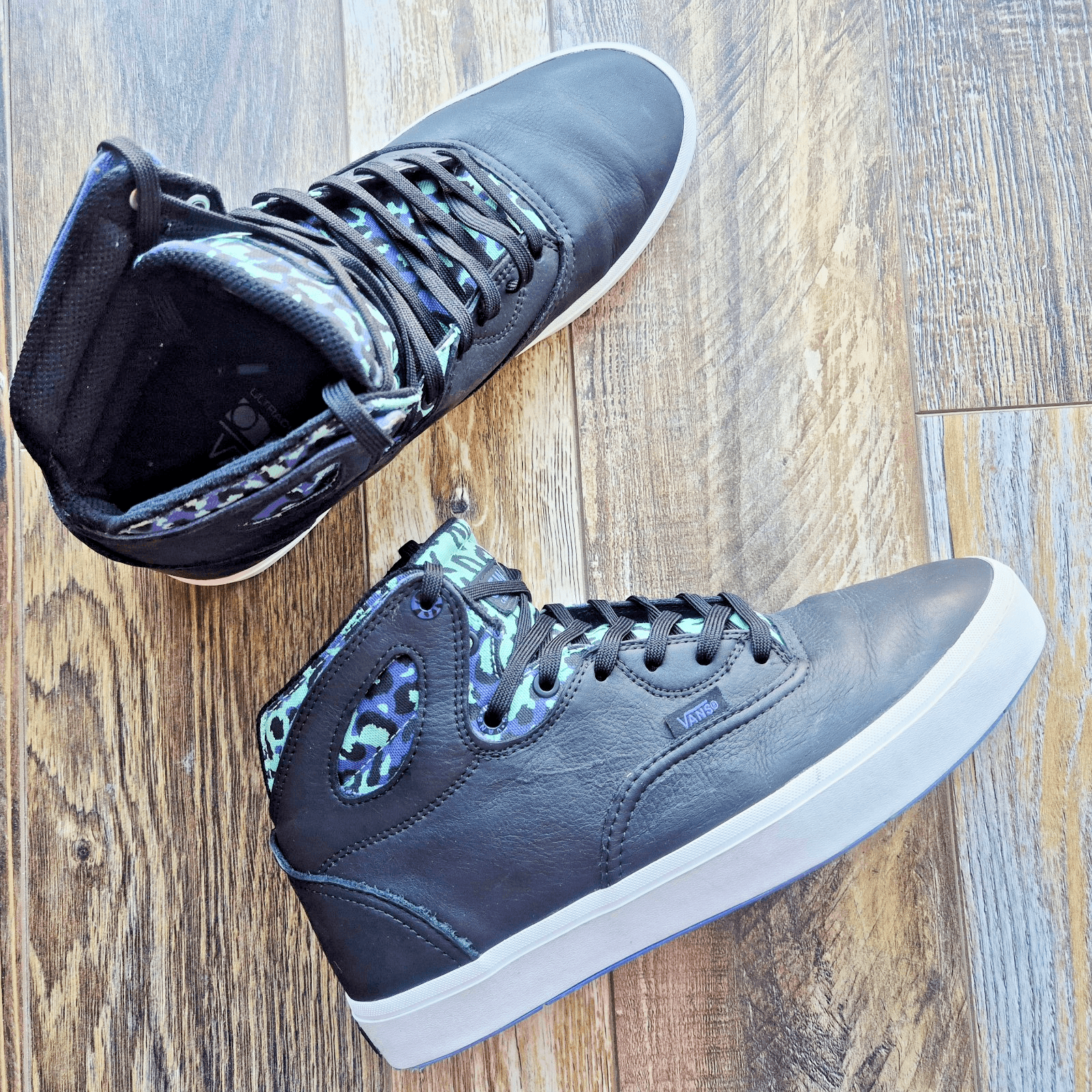 Vans OTW Collection Holiday 2013 Bushwick Leopard Camo Hi-Top Sneakers Men's US9 - Thumbnail 2