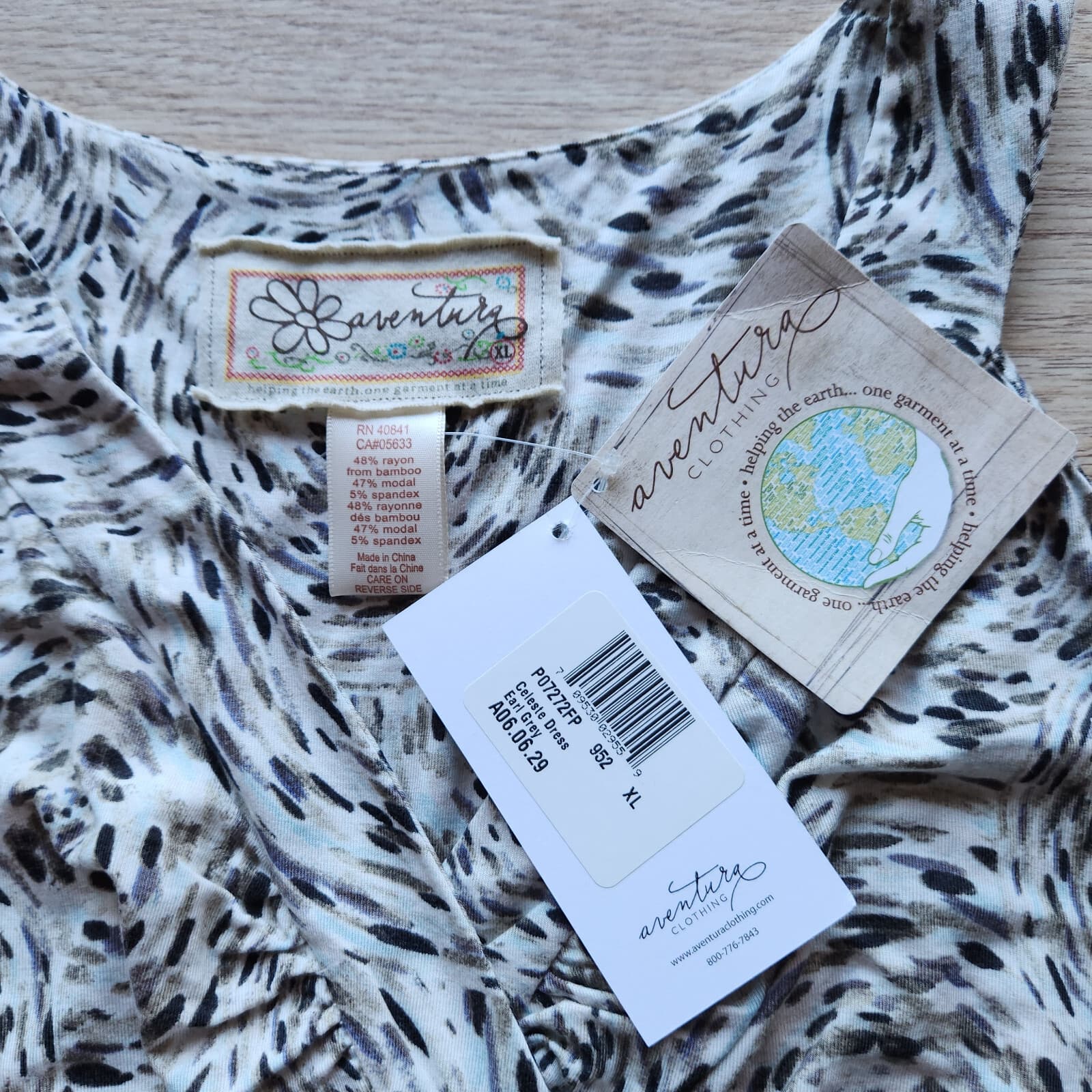 NWT Aventura Clothing Celeste Sheat Dress Sleeveless Knit Earl Grey Women's XL - Thumbnail 7
