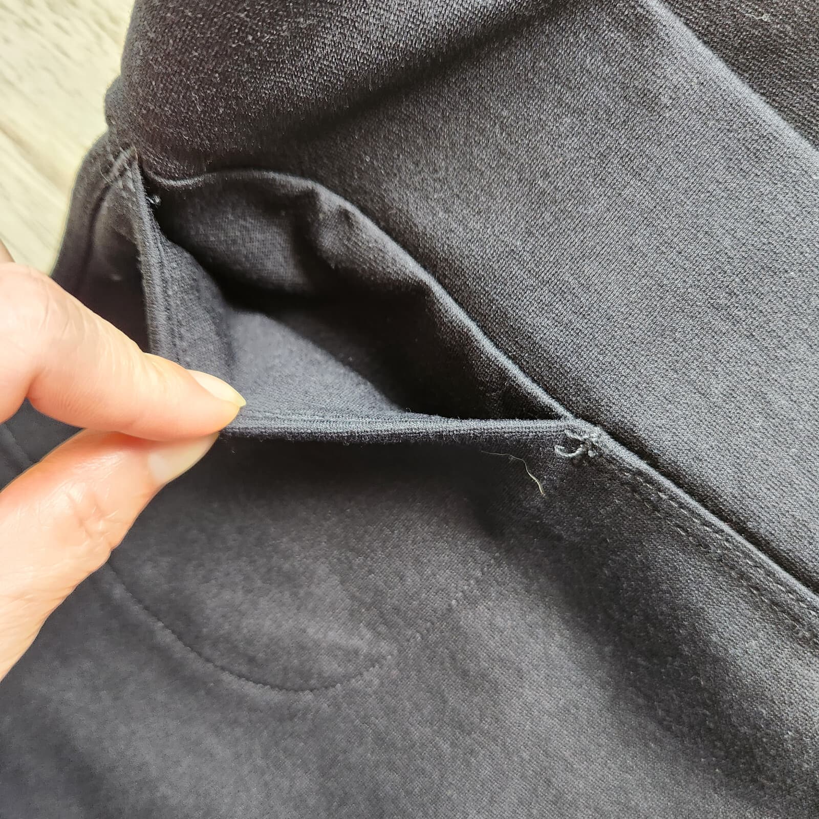 American Giant No-BS Kick Flare Pants Pullon Pocket Pomodal Blend Black Womens 6 - Thumbnail 6