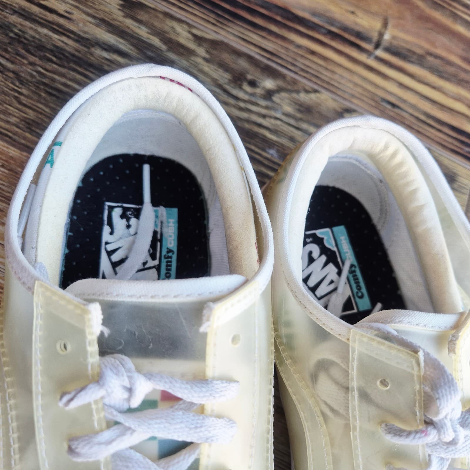 Vans ComfyCush Slip-Skool Checkerboard Multi-Color Sneakers Lace Unisex M9.5 W11 - Thumbnail 9