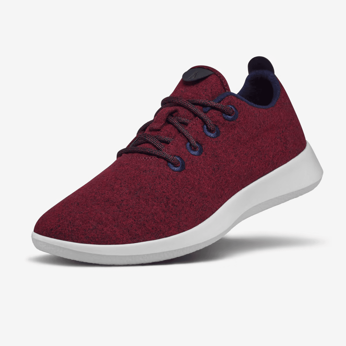 Allbirds Wool Runner Sneaker Lace-Up Super Fine ZQ Merino Wool Red Men US10 - Thumbnail 3
