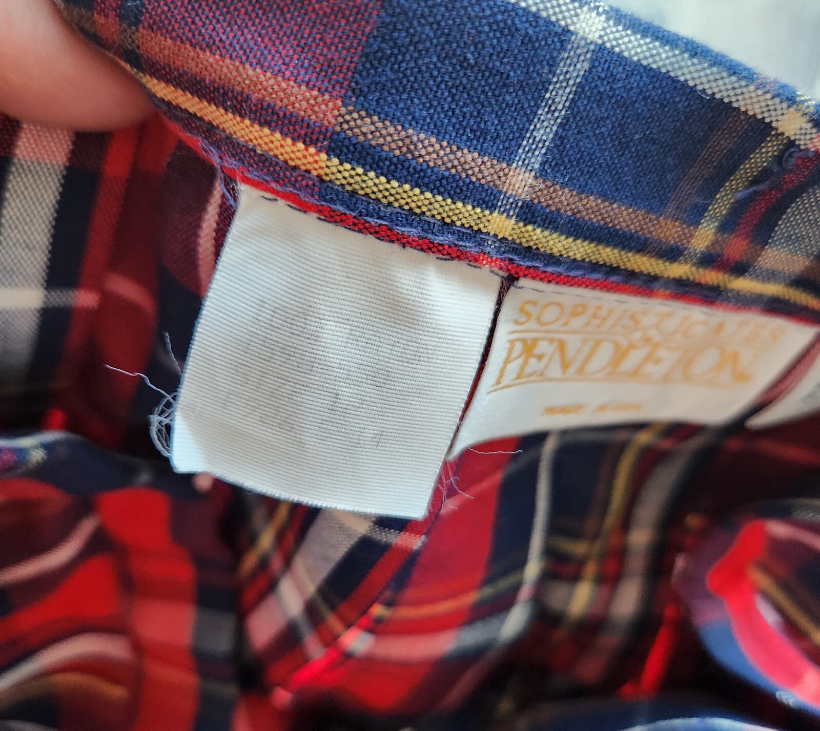 Vintage Pendleton Sophisticates USA Made Plaid Pleat Midi A-Line Skirt Rayon 12 - Thumbnail 7